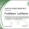 Lean Six Sigma Green Belt: Standard Exam (Single Certification)