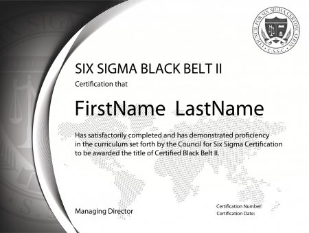 Six Sigma Black Belt Certification II Six Sigma Black Belt Certification II