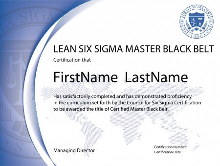 Lean Six Sigma Master Black Belt Certification Lean Six Sigma Master Black Belt Certification