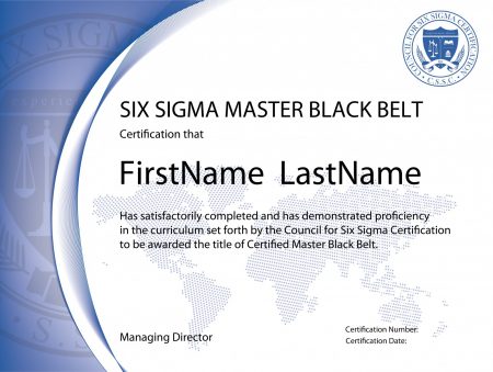 Six Sigma Master Black Belt Certification Six Sigma Master Black Belt Certification